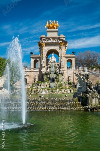 Fountain in a Parc de la Ciutadella, Barcelona