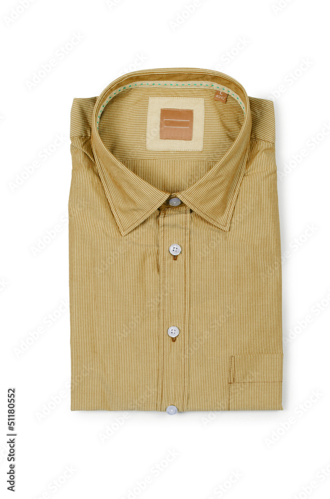 Nice male shirt isolated on the white Nice male shirt isolated on the white