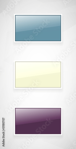 glossy rectangle button
