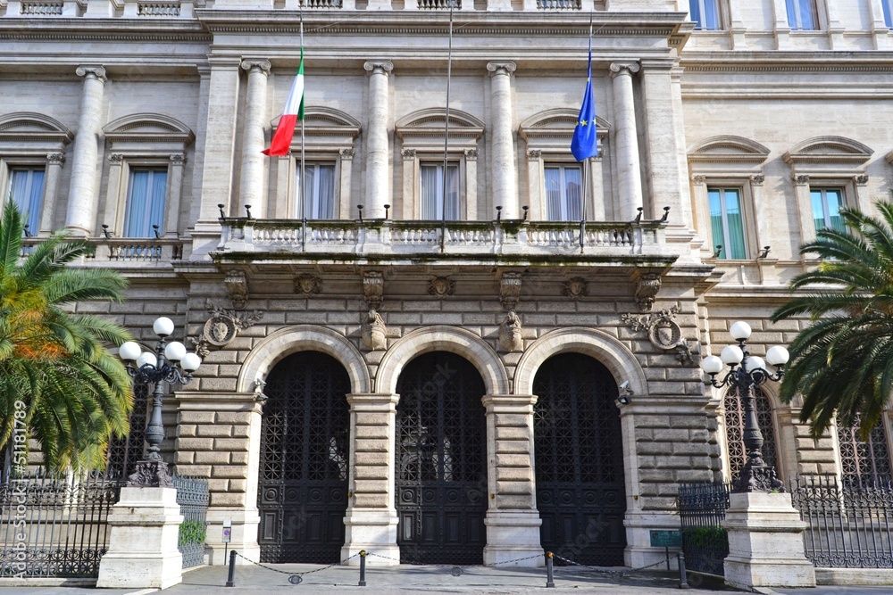 Naklejka premium Palazzo Koch - siedziba Banku Włoch