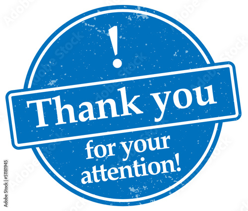 Thank you for your Attantion
