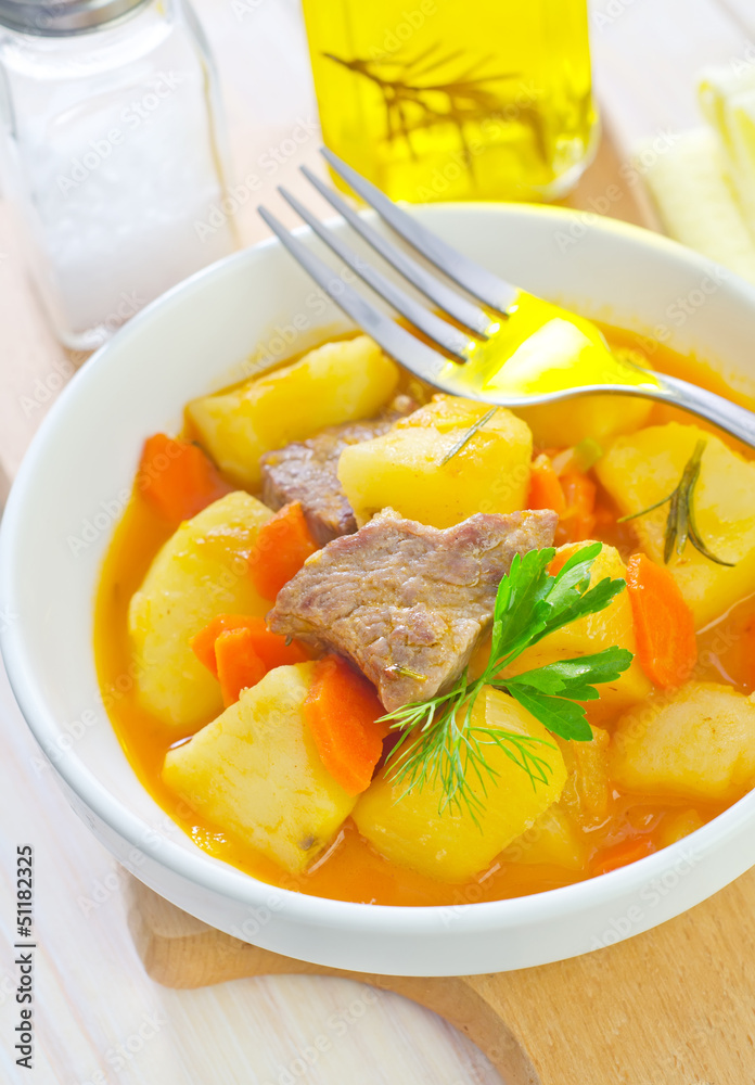 potato with sauce and meat potato with sauce and meat