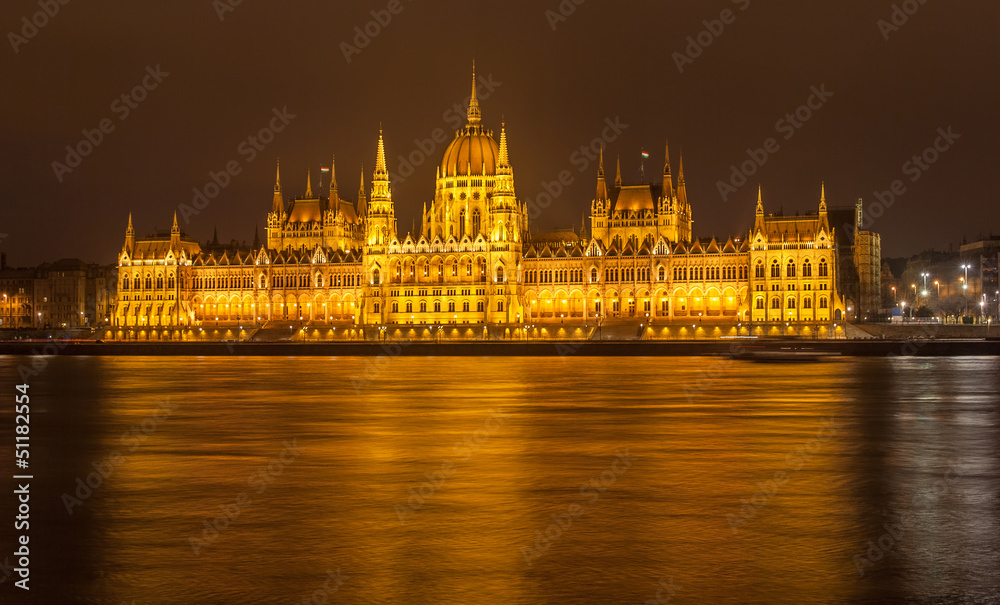 The Budapest Parliament at night - Hungary