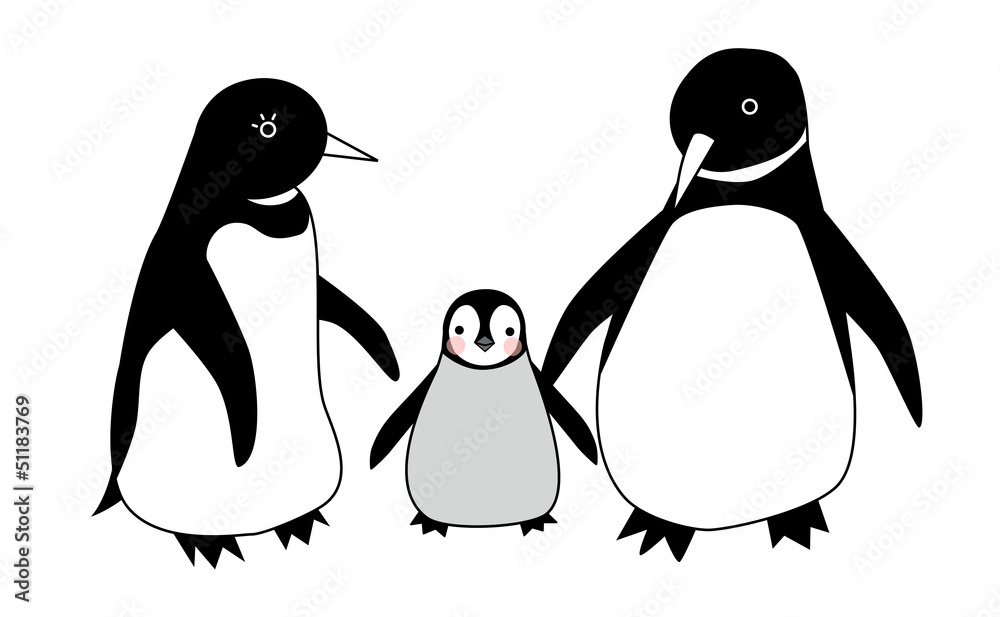 ペンギン親子 Stock イラスト Adobe Stock