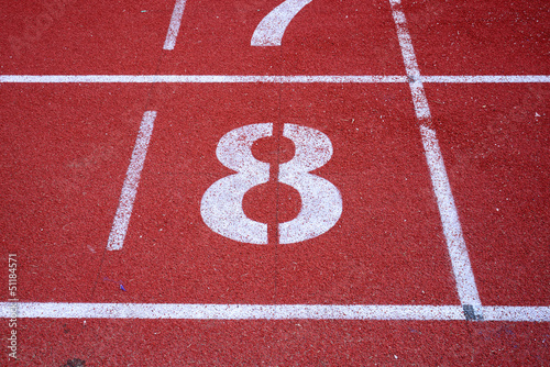 running track number
