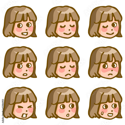 女性の表情