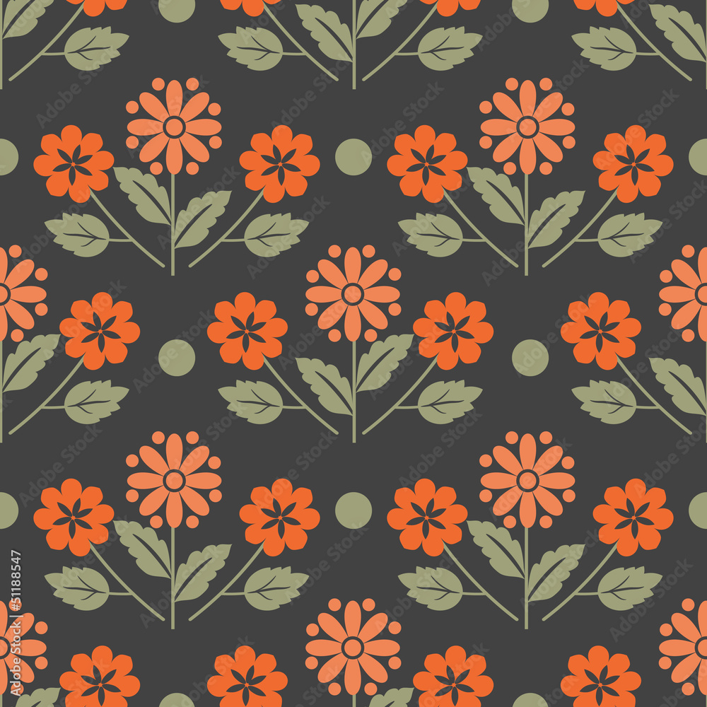 Seamless damask decorative floral pattern Seamless damask decorative floral pattern