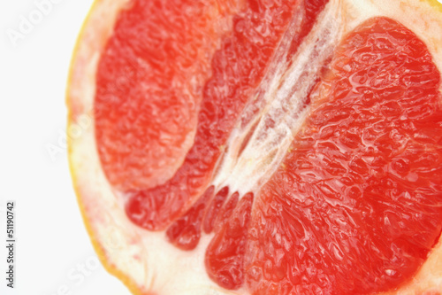 grapefruit on the white background