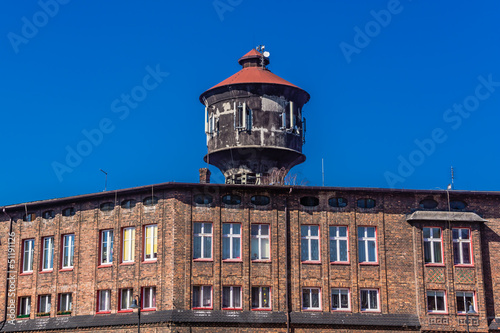 Old water tower in Nikiszowiec, district of Katowice