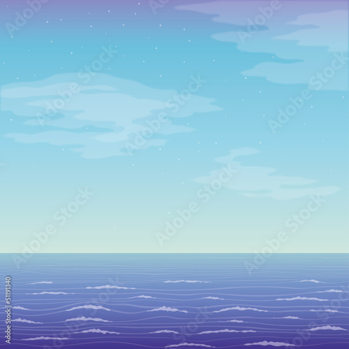 Landscape, sea and sky
