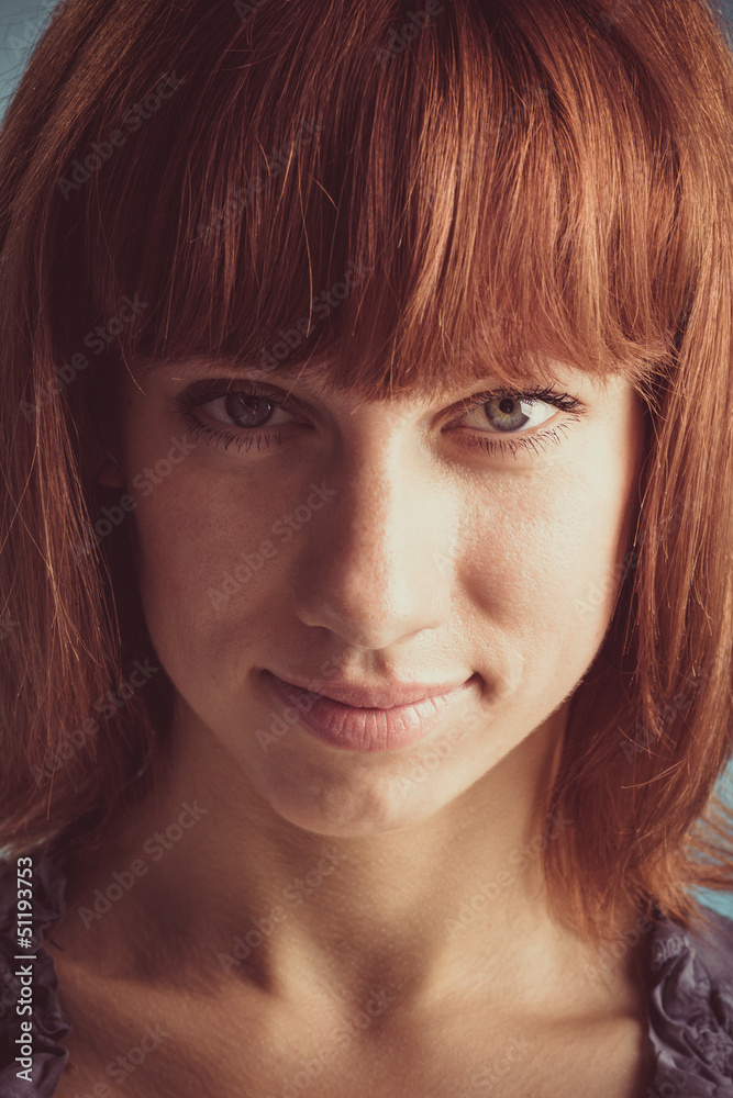 Beautiful Young Woman Retro Portrait Beautiful Young Woman Retro Portrait