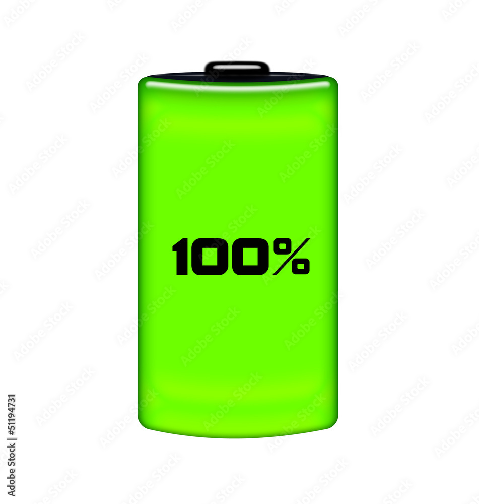 Illustrazione Stock Batteria carica 100% | Adobe Stock