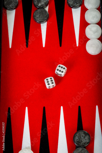 Print op canvas backgammon