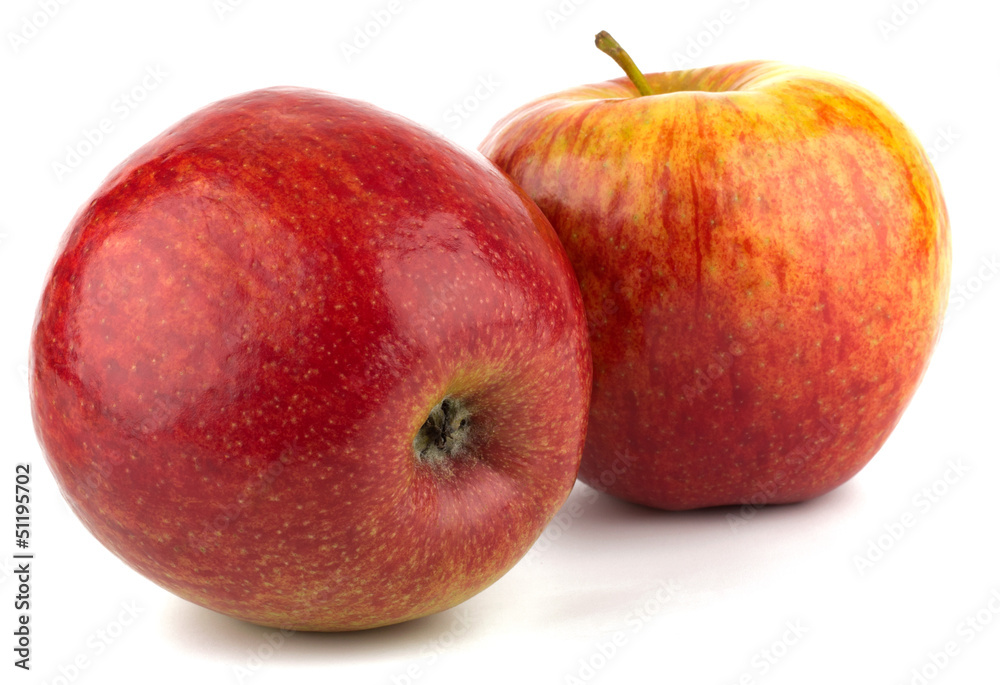 Ripe red apple isolated on white background Ripe red apple isolated on white background