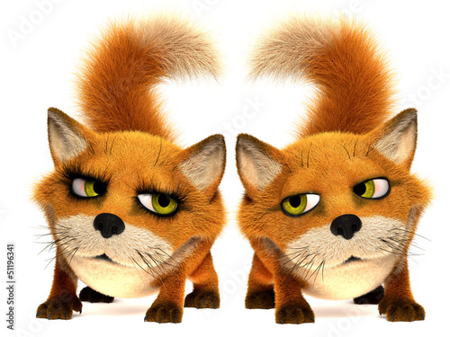 Enamoured foxs
