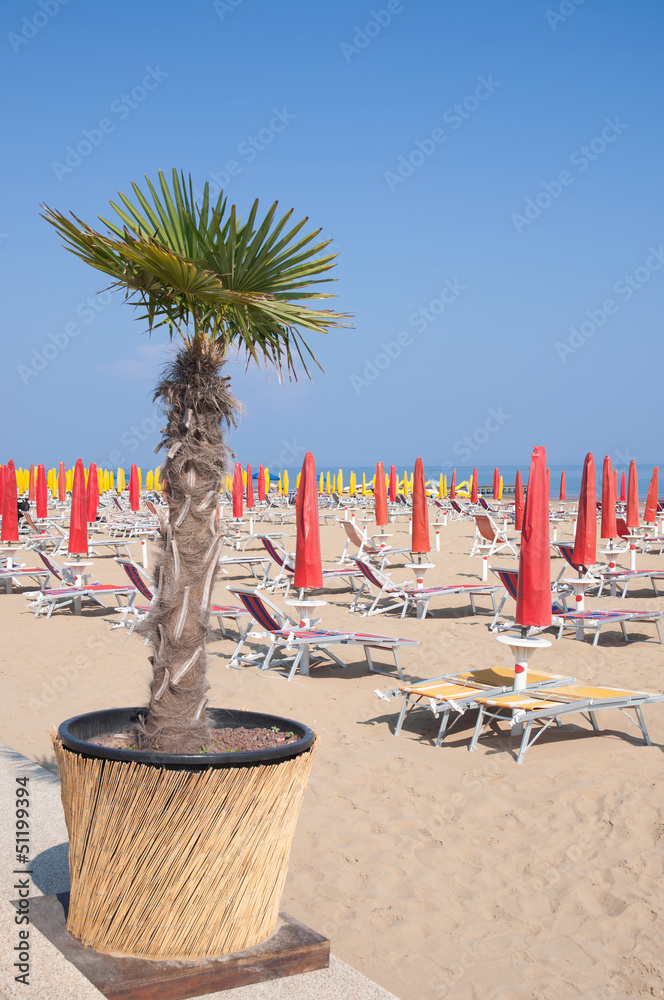 Strand Im Seebad Lido Di Jesolo An Der Italienischen Adria Foto De