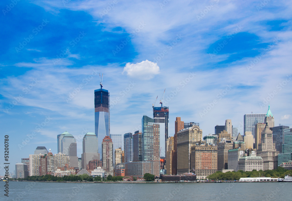 Naklejka premium View from Liberty Island