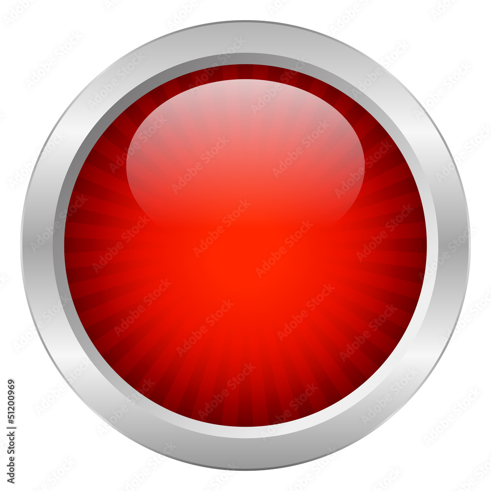 Vector red striped button Vector red striped button