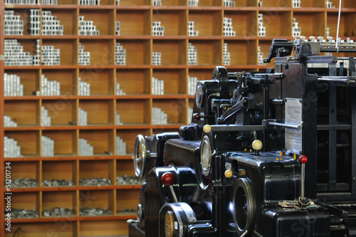 фотографія old printing press
