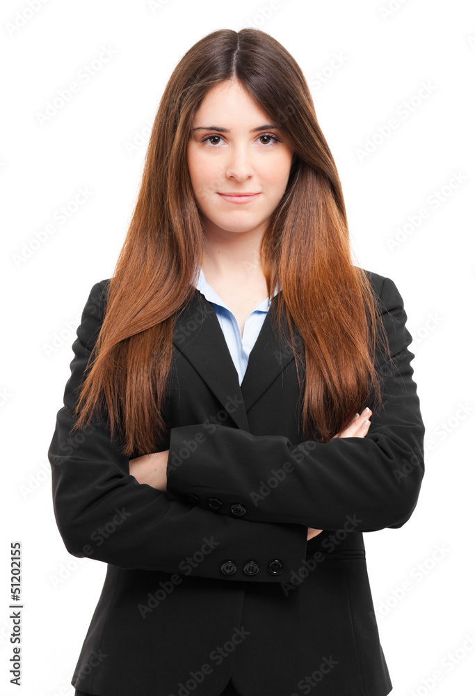 Businesswoman isolated on white Businesswoman isolated on white