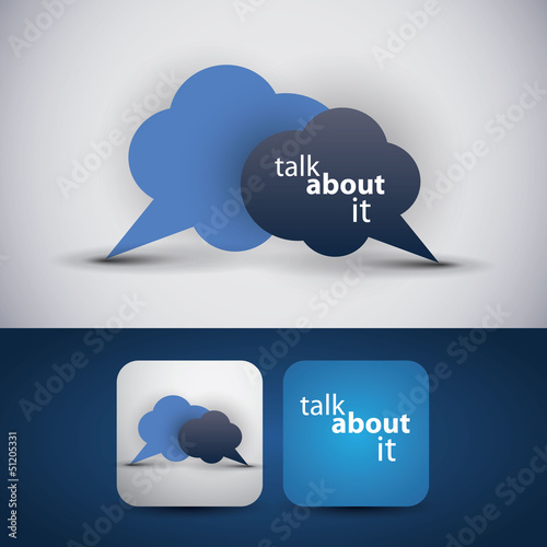Talk about it - flyer or cover design
