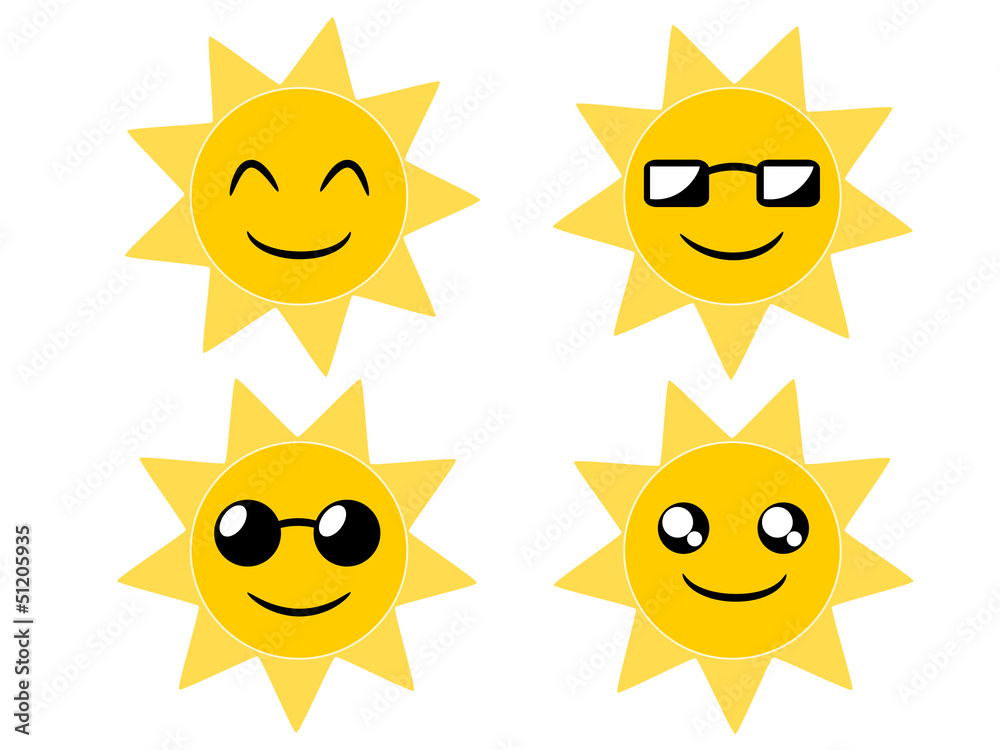 Sun cartoon illustration Sun cartoon illustration