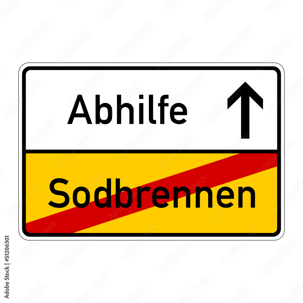 ortsschild sodbrennen abhilfe I ortsschild sodbrennen abhilfe I
