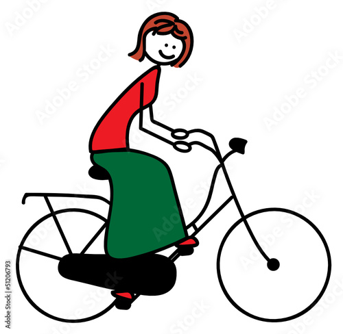 Fahrradfahrerin