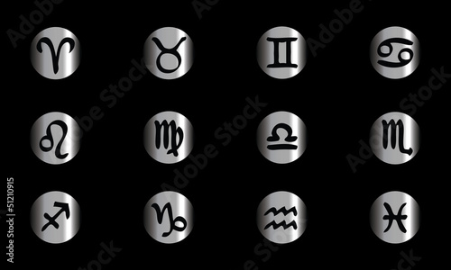 Icônes signes du zodiaque photo