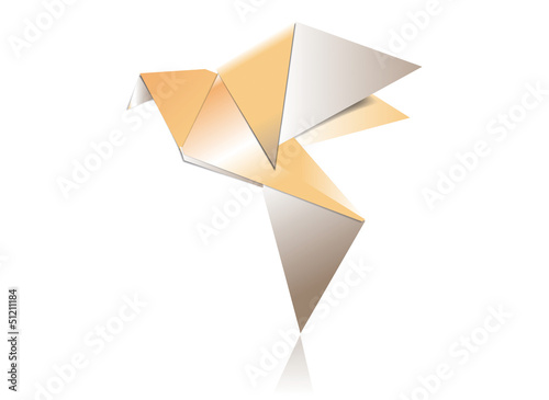 Free Download Origami paper bird - GFXLoad