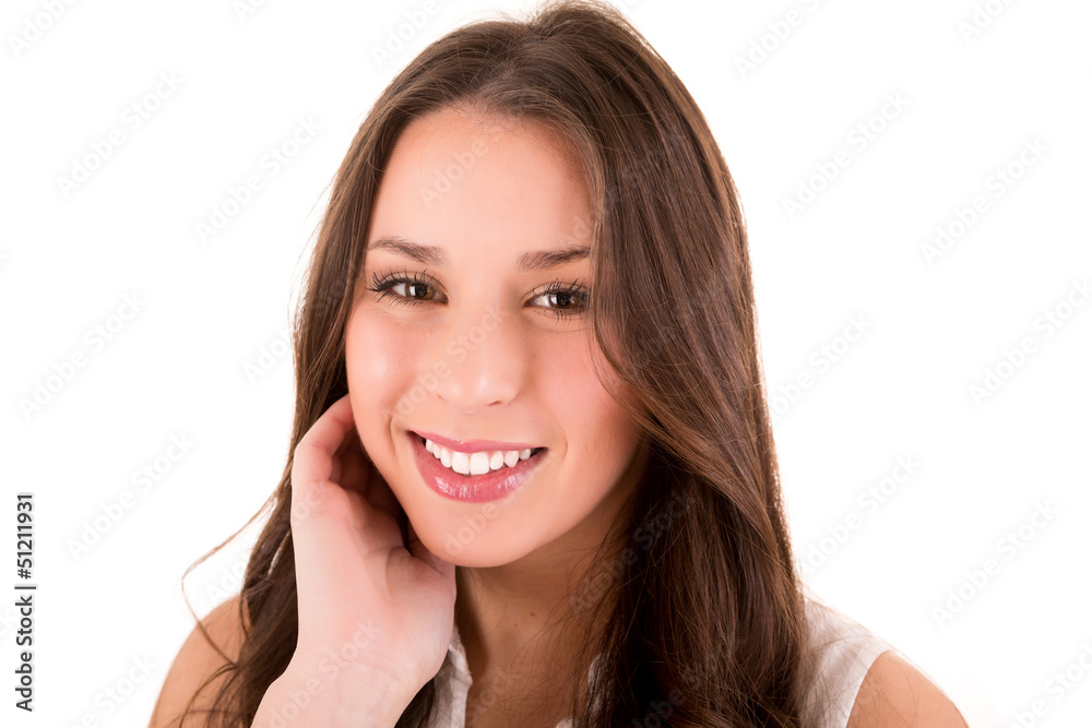 Beautiful woman smiling and posing Beautiful woman smiling and posing