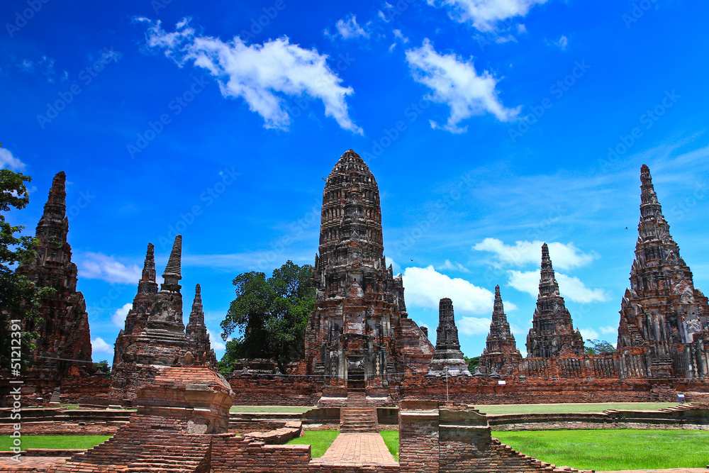 Fototapeta premium Wat Chaiwatthanaram at Ayuthaya province of Thailand