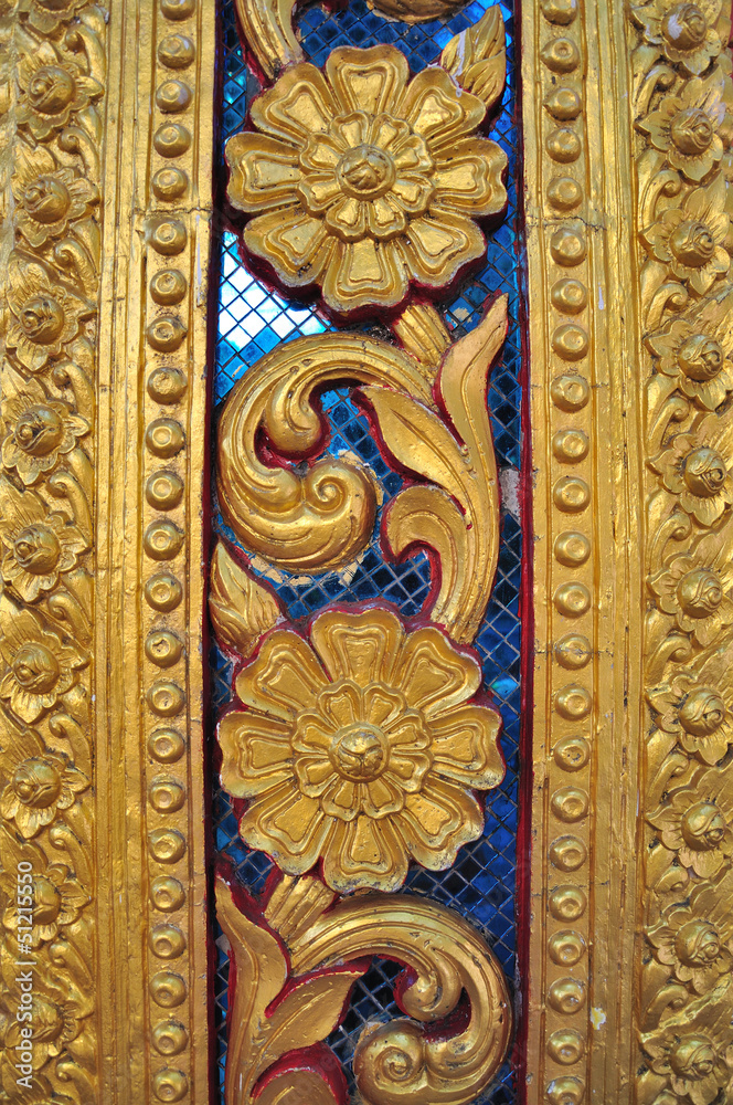 He pole of Thai temple texture
