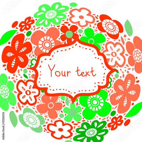 Flower background for a car...
