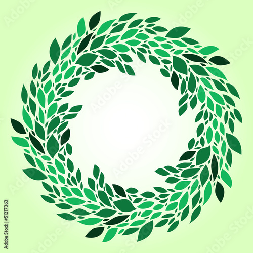 Green leaves fresh spring w...