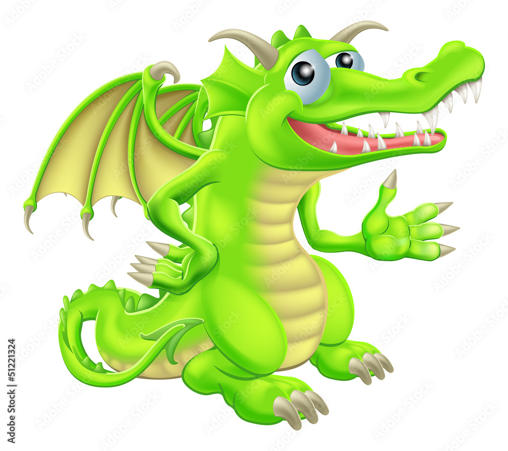 Fototapeta premium Animowany smok