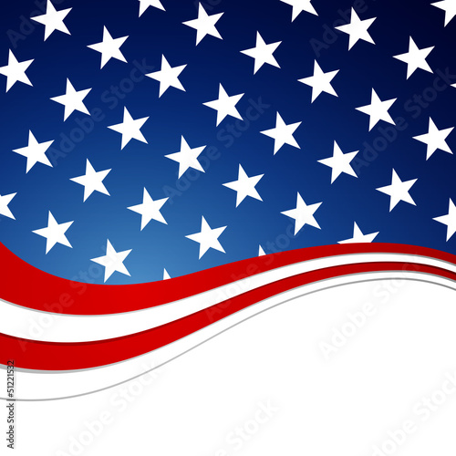 Vector Illustration of a 4th of July Independence Day Design