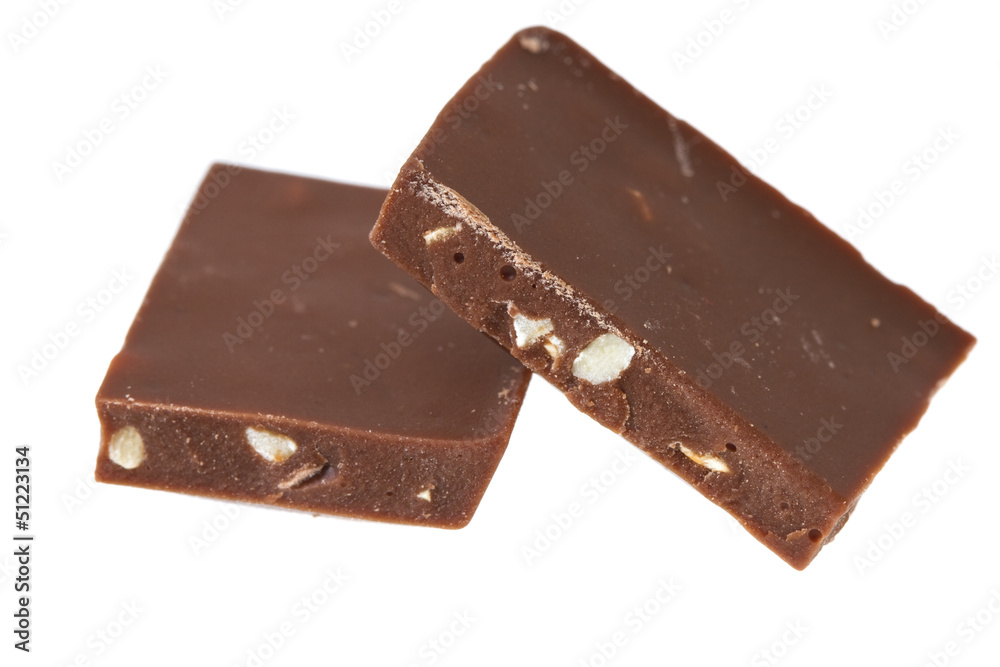 Chocolate on isolated