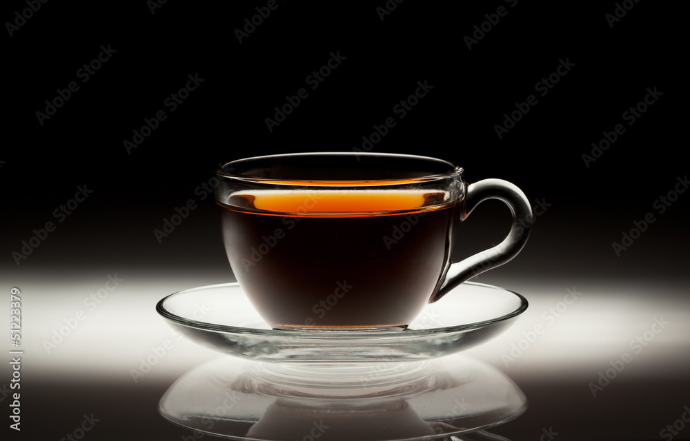 Tea cup on abstract background Tea cup on abstract background