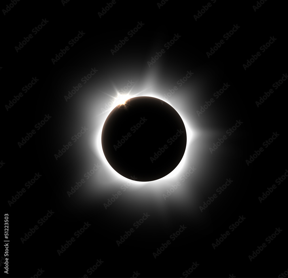 Naklejka premium Solar eclipse