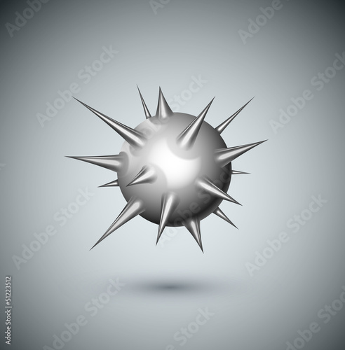 Sphere with prickles