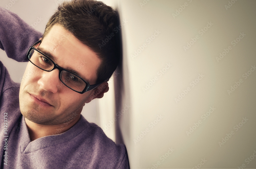 Young man lost in thought Young man lost in thought