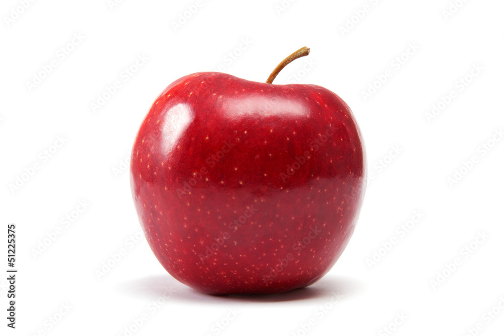 Apple red isolated on white background. Apple red isolated on white background.
