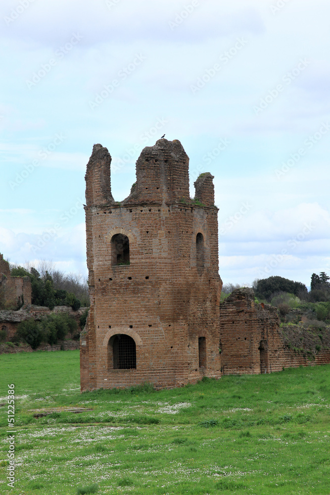 Ruins from Circo di Massenzio at Roma - Italy