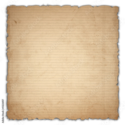 Sheet of old cardboard
