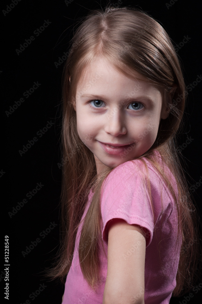 Portrait of a smiling little girl Portrait of a smiling little girl