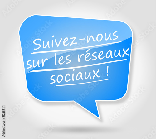 Bulle : Suivez-nous sur les réseaux sociaux !