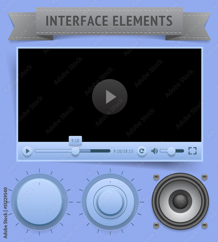 Fototapeta premium User interface elements