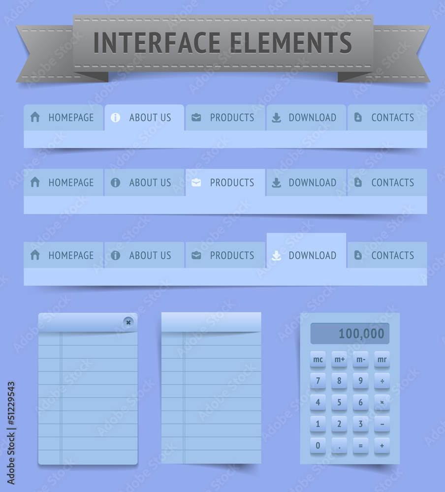 User interface elements User interface elements
