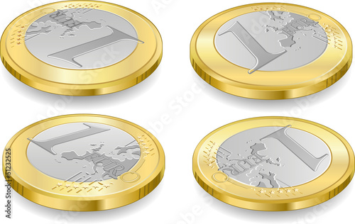 full set of one euro coins